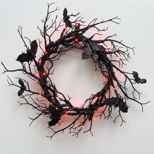 BAT HORROR WREATH